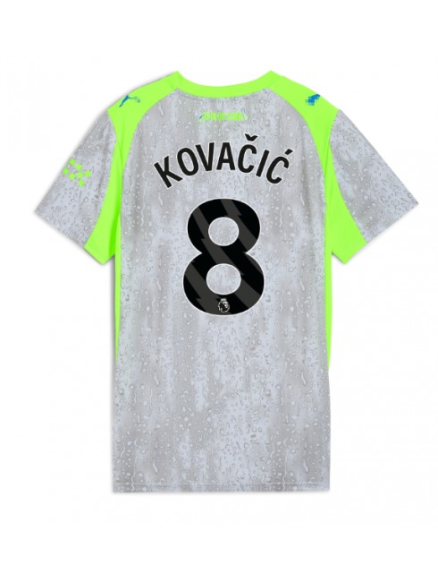 Ženski Nogometna dresi replika Manchester City Mateo Kovacic #8 Tretji 2025-26 Kratek rokav Ženski Nogometna dresi replika Manchester City Mateo Kovacic #8 Tretji 2025-26 Kratek rokav